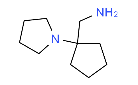 CAS No. 917747-55-8, 1-[1-(1-pyrrolidinyl)cyclopentyl]methanamine