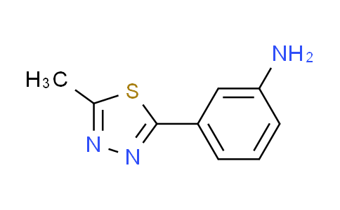 CAS No. 924833-38-5, 3-(5-methyl-1,3,4-thiadiazol-2-yl)aniline