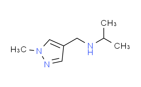 CAS No. 1015846-23-7, N-[(1-methyl-1H-pyrazol-4-yl)methyl]propan-2-amine