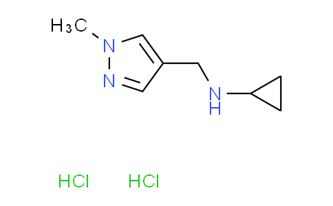 CAS No. 1185394-34-6, N-[(1-methyl-1H-pyrazol-4-yl)methyl]cyclopropanamine dihydrochloride
