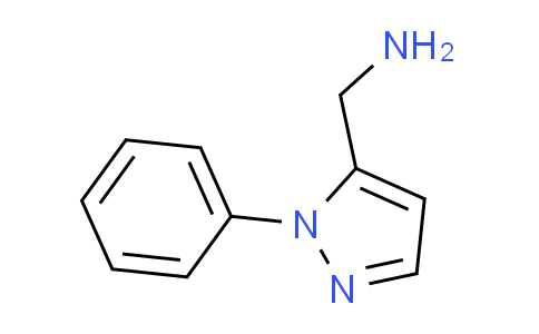 CAS No. 1211488-11-7, 1-(1-phenyl-1H-pyrazol-5-yl)methanamine
