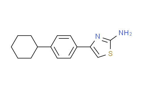 CAS No. 105512-86-5, 4-(4-cyclohexylphenyl)-1,3-thiazol-2-amine