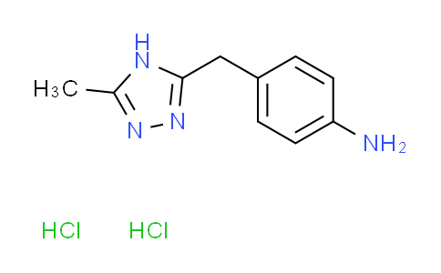 CAS No. 1185543-38-7, {4-[(5-methyl-4H-1,2,4-triazol-3-yl)methyl]phenyl}amine dihydrochloride