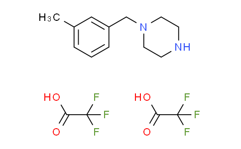 CAS No. 1185491-33-1, 1-(3-methylbenzyl)piperazine bis(trifluoroacetate)