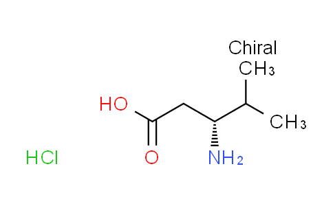 CAS No. 219310-09-5, (3R)-3-amino-4-methylpentanoic acid hydrochloride