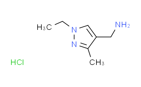 CAS No. 1208076-55-4, [(1-ethyl-3-methyl-1H-pyrazol-4-yl)methyl]amine hydrochloride