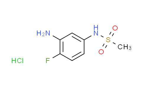 CAS No. 1778734-56-7, N-(3-amino-4-fluorophenyl)methanesulfonamide hydrochloride