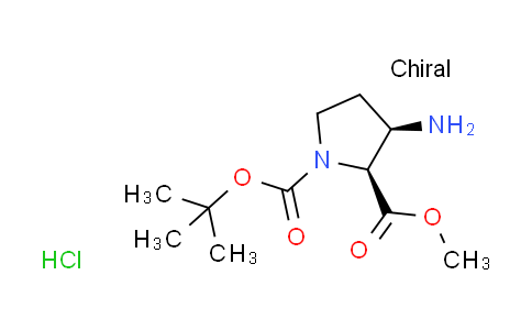 CAS No. 1881275-89-3, 1-tert-butyl 2-methyl (2S,3R)-3-amino-1,2-pyrrolidinedicarboxylate hydrochloride