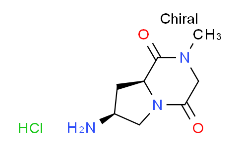CAS No. 1881275-83-7, (7S,8aS)-7-amino-2-methylhexahydropyrrolo[1,2-a]pyrazine-1,4-dione hydrochloride