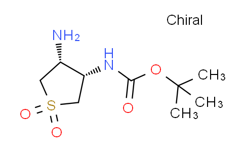 CAS No. 1903431-97-9, tert-butyl [cis-4-amino-1,1-dioxidotetrahydro-3-thienyl]carbamate