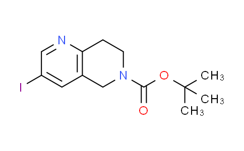 CAS No. 1033706-36-3, tert-butyl 3-iodo-7,8-dihydro-1,6-naphthyridine-6(5H)-carboxylate