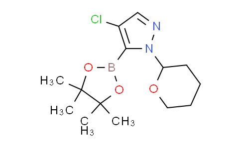 4-chloro-1-(tetrahydro-2H-pyran-2-yl)-5-(4,4,5,5-tetramethyl-1,3,2-dioxaborolan-2-yl)-1H-pyrazole