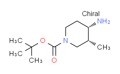 CAS No. 1039741-10-0, tert-butyl cis-4-amino-3-methyl-1-piperidinecarboxylate