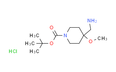 tert-butyl 4-(aminomethyl)-4-methoxy-1-piperidinecarboxylate hydrochloride