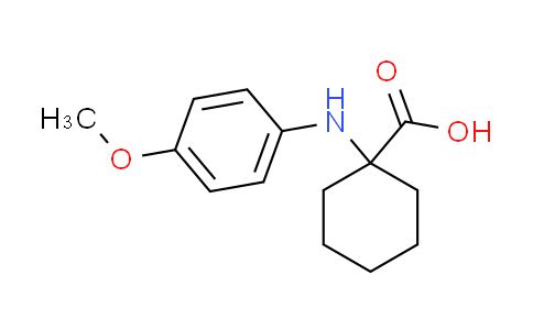CAS No. 886496-96-4, 1-[(4-methoxyphenyl)amino]cyclohexanecarboxylic acid