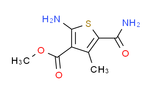 CAS No. 350996-94-0, methyl 2-amino-5-(aminocarbonyl)-4-methylthiophene-3-carboxylate