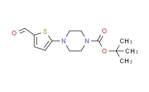 CAS No. 623588-30-7, tert-butyl 4-(5-formyl-2-thienyl)piperazine-1-carboxylate