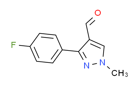 CAS No. 689250-53-1, 3-(4-fluorophenyl)-1-methyl-1H-pyrazole-4-carbaldehyde