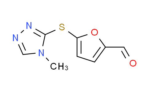 CAS No. 938459-16-6, 5-[(4-methyl-4H-1,2,4-triazol-3-yl)thio]-2-furaldehyde