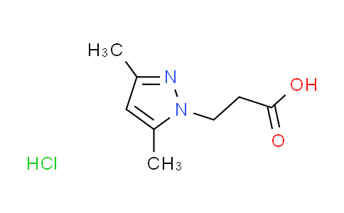 CAS No. 1609395-88-1, 3-(3,5-dimethyl-1H-pyrazol-1-yl)propanoic acid hydrochloride