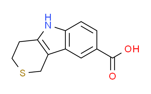 CAS No. 94934-07-3, 1,3,4,5-tetrahydrothiopyrano[4,3-b]indole-8-carboxylic acid