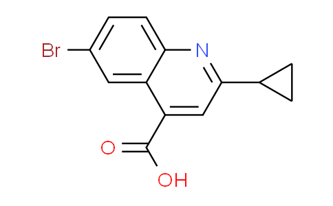 CAS No. 313241-16-6, 6-bromo-2-cyclopropylquinoline-4-carboxylic acid