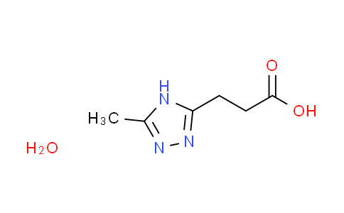 CAS No. 1609406-57-6, 3-(5-methyl-4H-1,2,4-triazol-3-yl)propanoic acid hydrate