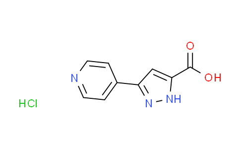 CAS No. 865610-69-1, 3-(4-pyridinyl)-1H-pyrazole-5-carboxylic acid hydrochloride