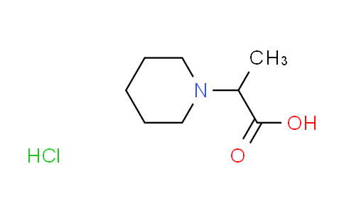 CAS No. 1036708-61-8, 2-(1-piperidinyl)propanoic acid hydrochloride