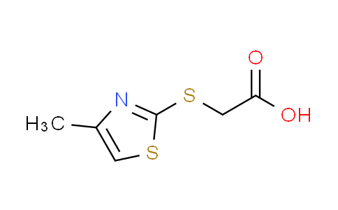 CAS No. 5685-17-6, [(4-methyl-1,3-thiazol-2-yl)thio]acetic acid
