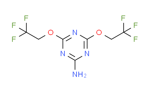 CAS No. 301211-00-7, 4,6-bis(2,2,2-trifluoroethoxy)-1,3,5-triazin-2-amine