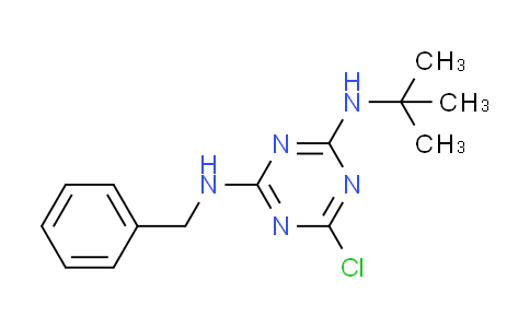 CAS No. 177962-28-6, N-benzyl-N'-(tert-butyl)-6-chloro-1,3,5-triazine-2,4-diamine