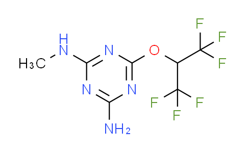 CAS No. 301211-06-3, N-methyl-6-[2,2,2-trifluoro-1-(trifluoromethyl)ethoxy]-1,3,5-triazine-2,4-diamine