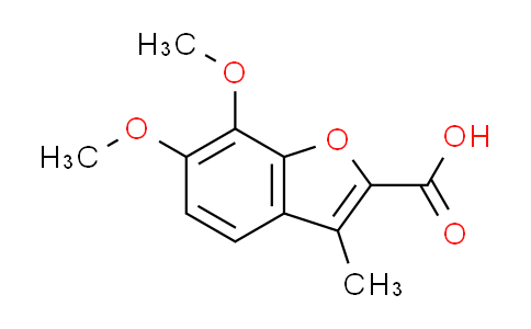 CAS No. 63445-53-4, 6,7-dimethoxy-3-methyl-1-benzofuran-2-carboxylic acid