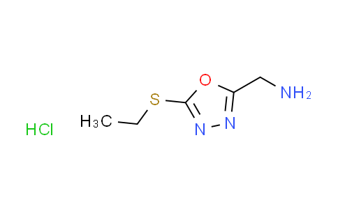 CAS No. 1094417-07-8, {[5-(ethylthio)-1,3,4-oxadiazol-2-yl]methyl}amine hydrochloride
