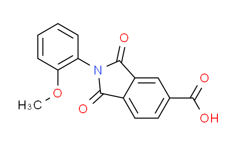 CAS No. 110768-14-4, 2-(2-methoxyphenyl)-1,3-dioxoisoindoline-5-carboxylic acid