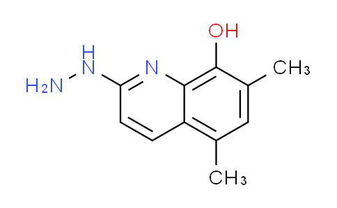 CAS No. 317375-38-5, 2-hydrazino-5,7-dimethylquinolin-8-ol