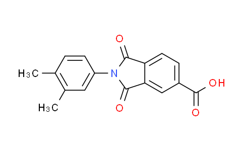 CAS No. 294667-04-2, 2-(3,4-dimethylphenyl)-1,3-dioxoisoindoline-5-carboxylic acid