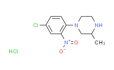 CAS No. 299912-44-0, 1-(4-chloro-2-nitrophenyl)-3-methylpiperazine hydrochloride
