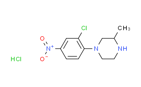 CAS No. 299425-75-5, 1-(2-chloro-4-nitrophenyl)-3-methylpiperazine hydrochloride