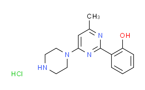 CAS No. 1255717-95-3, 2-[4-methyl-6-(1-piperazinyl)-2-pyrimidinyl]phenol hydrochloride