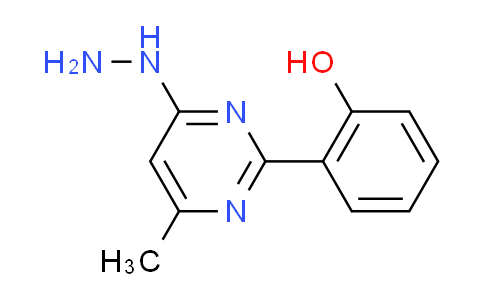 CAS No. 300358-31-0, 2-(4-hydrazino-6-methylpyrimidin-2-yl)phenol