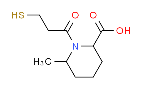 CAS No. 174909-66-1, 1-(3-mercaptopropanoyl)-6-methylpiperidine-2-carboxylic acid