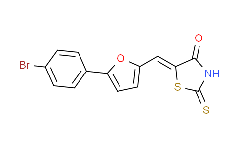 CAS No. 1383845-75-7, (5Z)-5-{[5-(4-bromophenyl)-2-furyl]methylene}-2-thioxo-1,3-thiazolidin-4-one