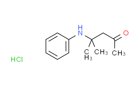 CAS No. 464876-42-4, 4-anilino-4-methyl-2-pentanone hydrochloride