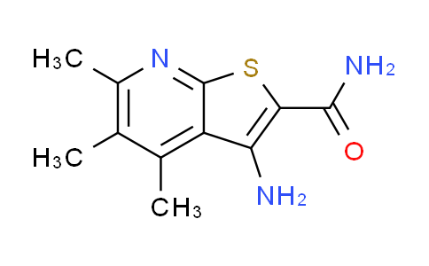CAS No. 119003-37-1, 3-amino-4,5,6-trimethylthieno[2,3-b]pyridine-2-carboxamide