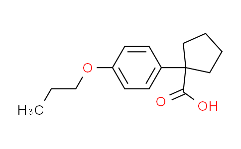 CAS No. 74316-95-3, 1-(4-propoxyphenyl)cyclopentanecarboxylic acid