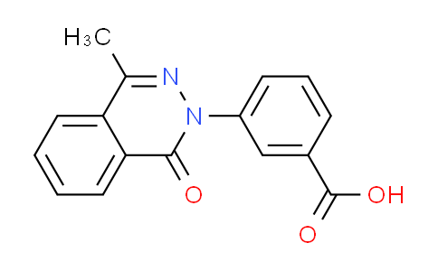 CAS No. 296790-56-2, 3-(4-methyl-1-oxophthalazin-2(1H)-yl)benzoic acid