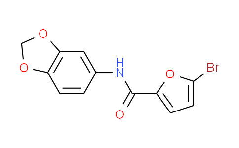 CAS No. 306766-58-5, N-1,3-benzodioxol-5-yl-5-bromo-2-furamide