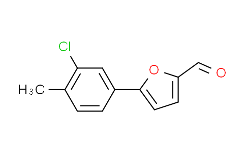 CAS No. 57666-53-2, 5-(3-chloro-4-methylphenyl)-2-furaldehyde